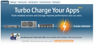 Sun Server Flash Storage