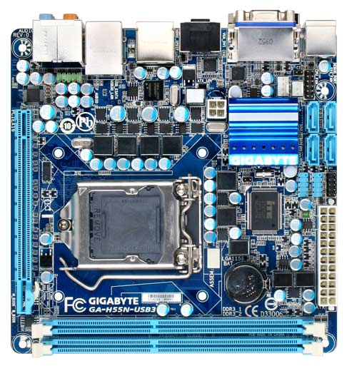 GIGABYTE GA-H55N-USB3 Mini-ITX motherboard