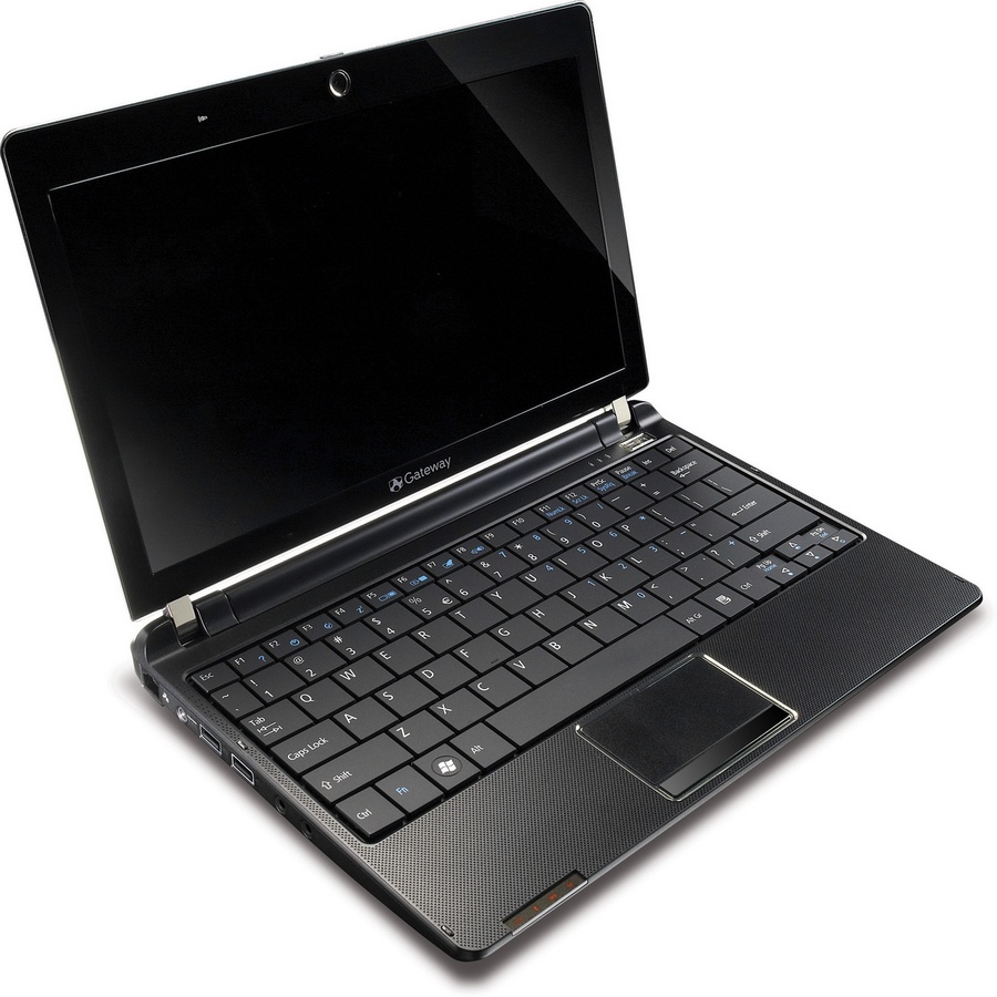 Gateway LT32 netbook keyboard display angle picture