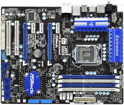 ASRock P55 Extreme4 Intel Core i7 motherboard picture