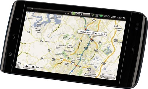 Dell Streak tablet GPS picture