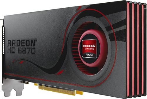 AMD Radeon HD 6870 graphics card image