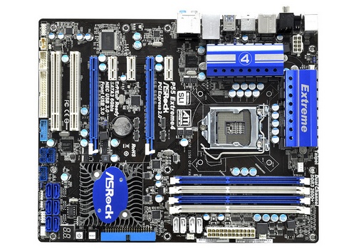 ASRock P55 Extreme4 SATA 6G USB 3 Core i5 ii7 motherboard image