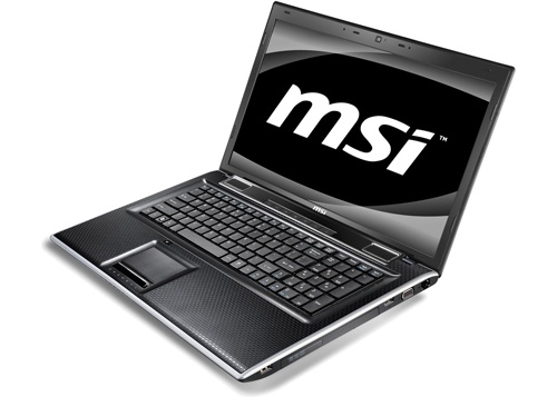MSI FX700 17 inch notebook picture