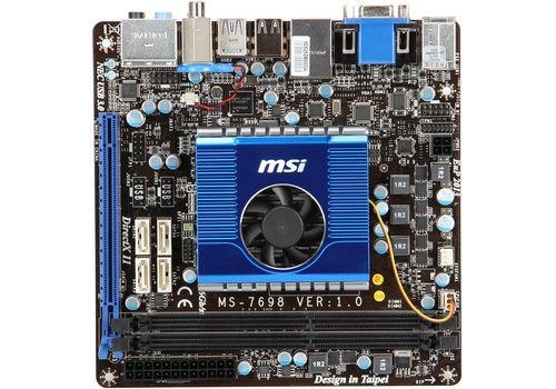 MSI E350IA-E45 AMD Fusion miniITX motherboard image
