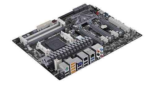 ECS Black Series A990FXM-A AMD AM3+ 990FX motherboard image