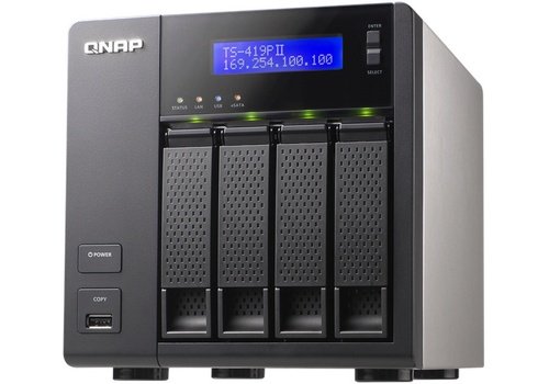 QNAP TS-419P II NAS network attached storage image